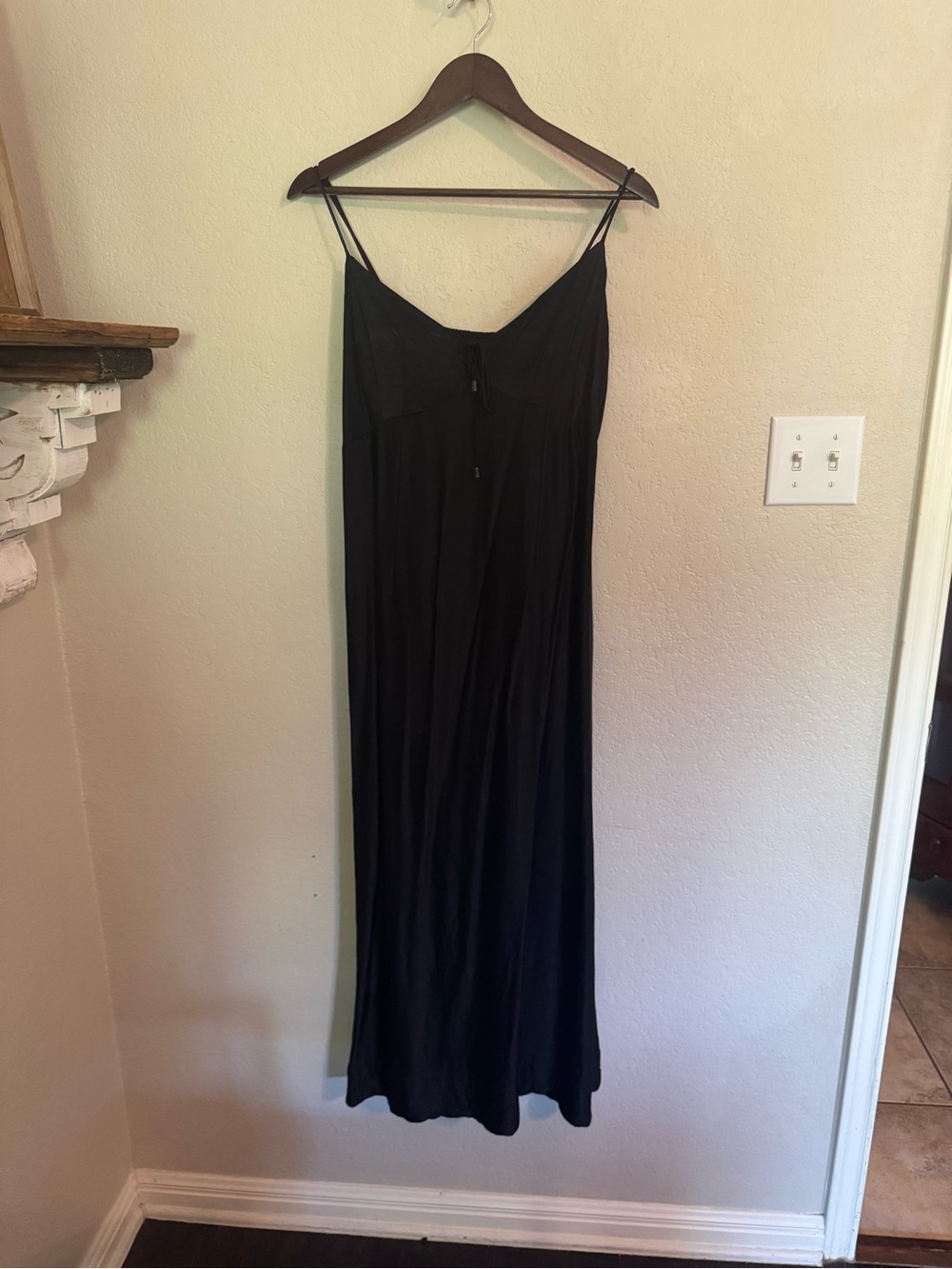 Maeve Black Spaghetti Strap Maxi Dress
